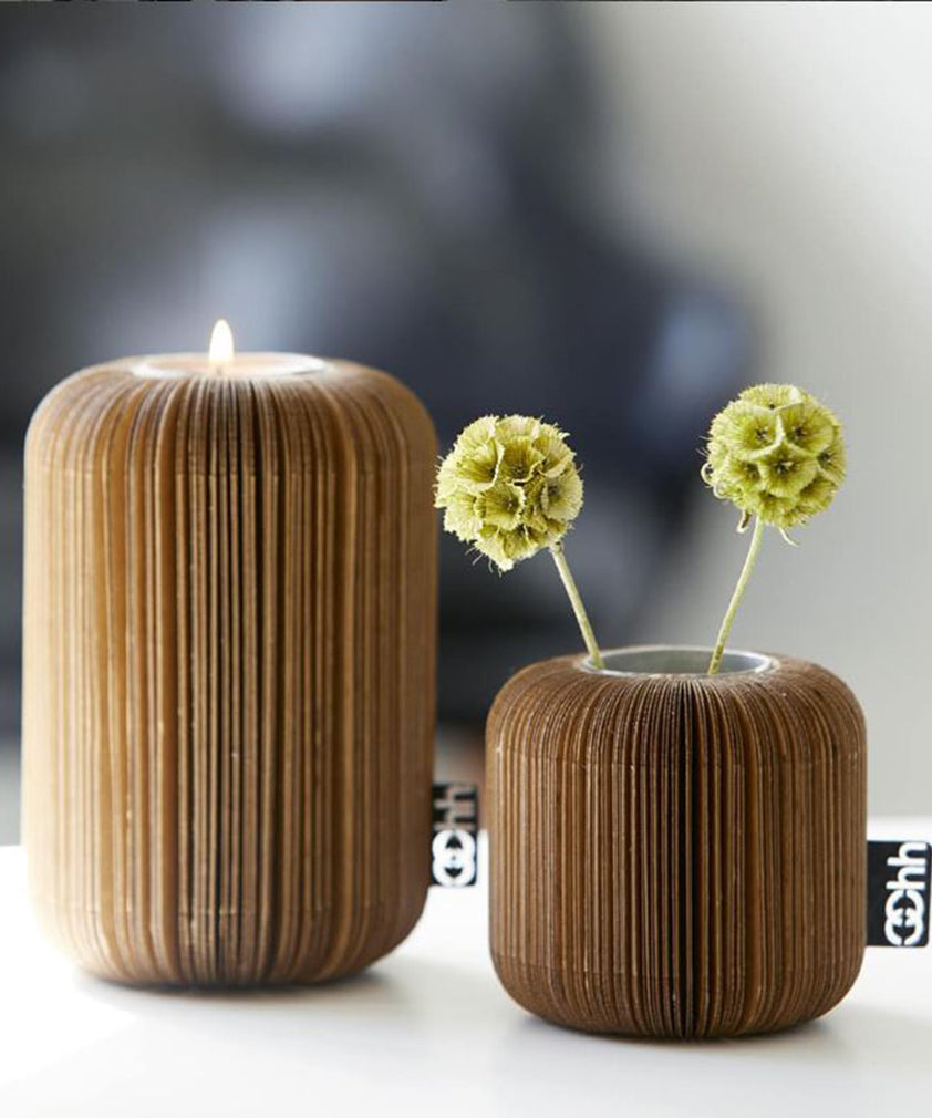 FAN TEALIGHT HOLDER / VASE