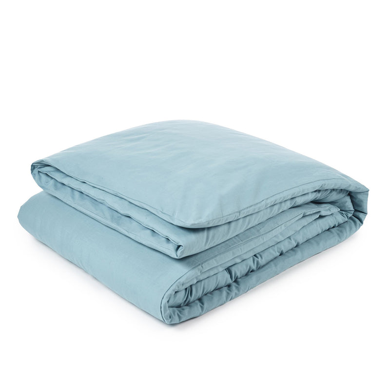 California Linen Duvet Aqua Green