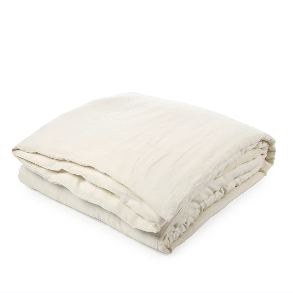 Santiago Duvet Cover White Sand