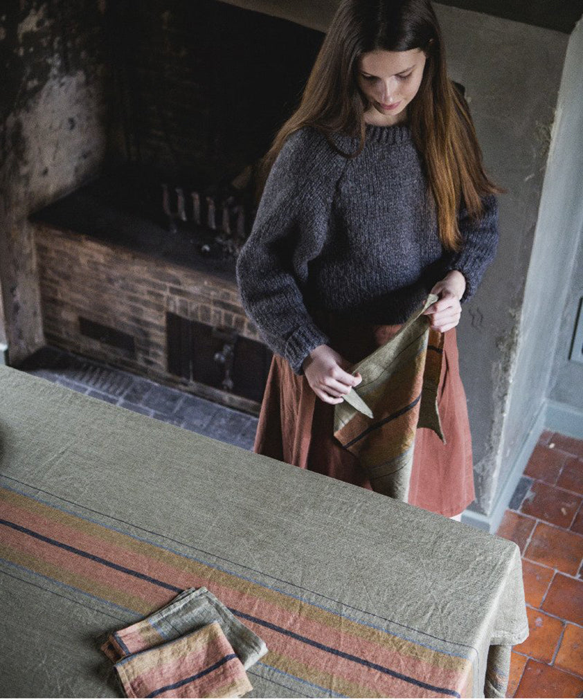 LINCOLN STRIPE TABLECLOTH