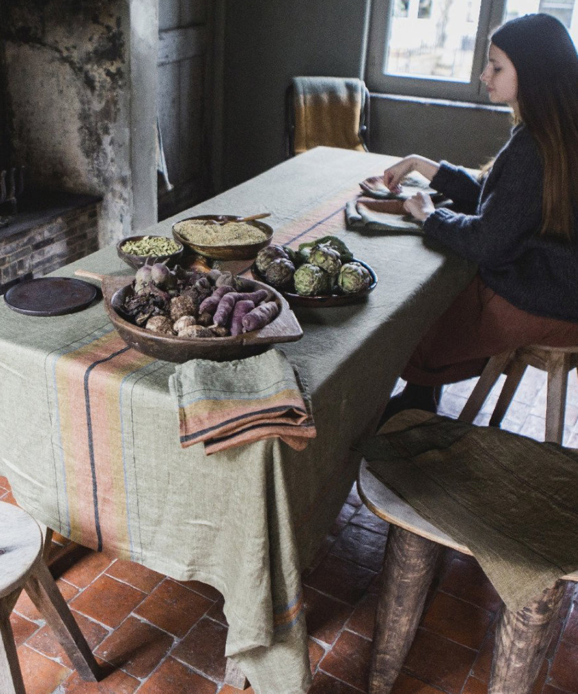LINCOLN STRIPE TABLECLOTH